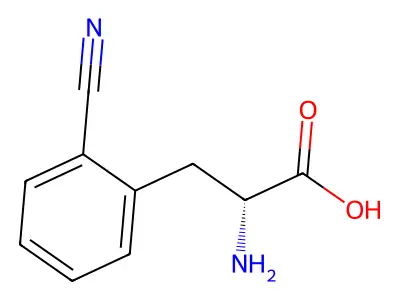 L-2-Cyanophenylalanine structure