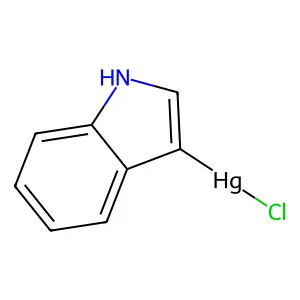 chloro(1H-indol-3-yl)mercury structure