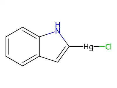chloro(1H-indol-2-yl)mercury structure