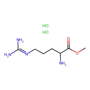 L-精氨酸甲酯盐酸盐(1:2) structure