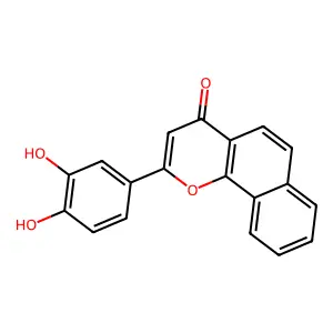 2-(3,4-Dihydroxyphenyl)benzo[h]chromen-4-one structure