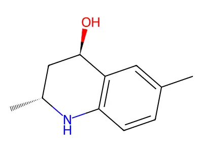 (2S,4S)-2,6-dimethyl-1,2,3,4-tetrahydroquinolin-4-ol structure