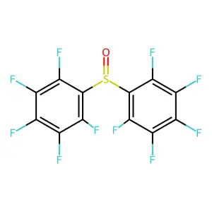 Sulfoxide, bis(pentafluorophenyl)- structure