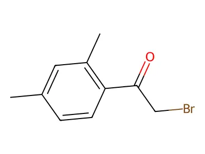 2-Bromo-1-(2,4-dimethylphenyl)ethanone structure