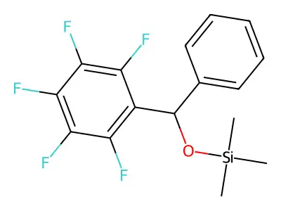 Trimethyl((perfluorophenyl)(phenyl)methoxy)silane structure
