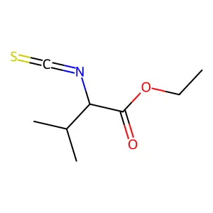 Ethyl 2-isothiocyanato-3-methylbutanoate structure