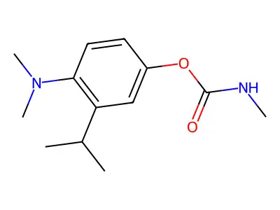 Phenol, 4-(dimethylamino)-3-(1-methylethyl)-, 1-(N-methylcarbamate) structure