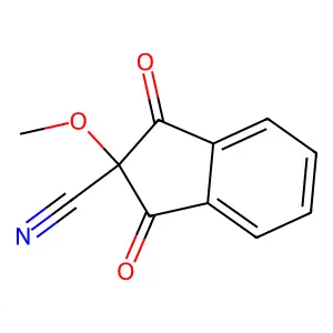2-甲氧基-1,3-二氧代茚-2-甲腈 structure