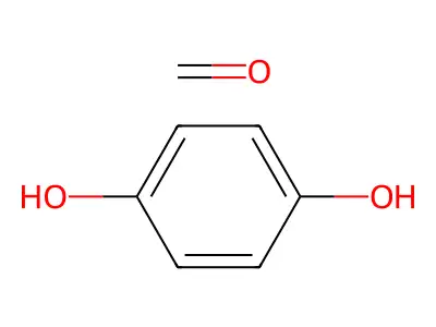 Formaldehyde-hydroquinone polymer structure