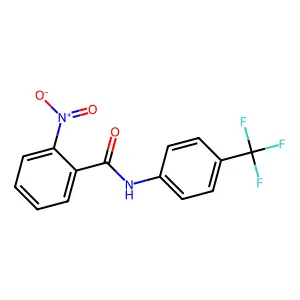 2-nitro-N-[4-(trifluoromethyl)phenyl]benzamide structure