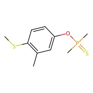 Phosphinothioic acid, dimethyl-, O-(3-methyl-4-(methylthio)phenyl) ester structure