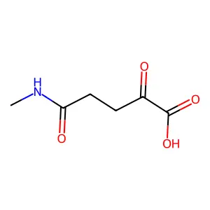 N-methyl-2-oxoglutaramic acid structure