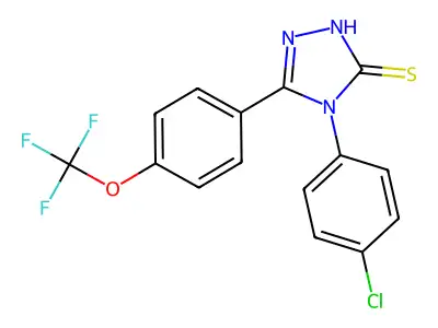 4-(4-Chlorophenyl)-5-(4-(trifluoromethoxy)phenyl)-4H-1,2,4-triazole-3-thiol structure