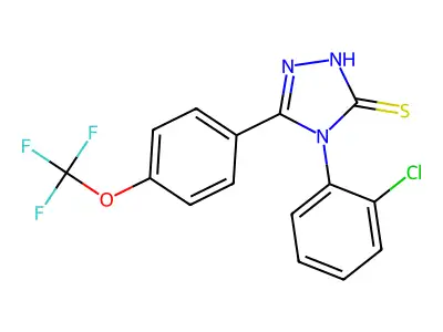 4-(2-Chlorophenyl)-5-(4-(trifluoromethoxy)phenyl)-4H-1,2,4-triazole-3-thiol structure
