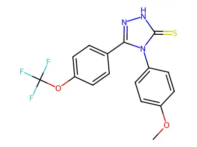 4-(4-Methoxyphenyl)-5-[4-(trifluoromethoxy)phenyl]-4H-1,2,4-triazole-3-thiol structure