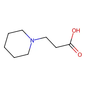 1-Piperidinepropanoic acid structure