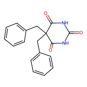 5,5-Dibenzyl-barbituric acid structure