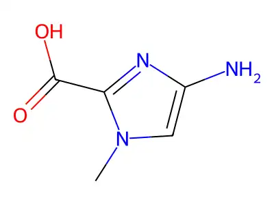 4-Amino-1-methylimidazole-2-carboxylic acid structure