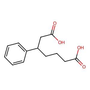 3-苯基庚二酸 structure