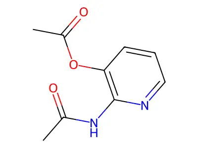 2-(Acetylamino)-3-pyridyl acetate structure