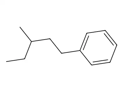 (3-Methylpentyl)benzene structure
