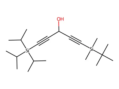 1-(tert-Butyldimethylsilyl)-5-(triisopropylsilyl)-1,4-pentadiyn-3-ol structure