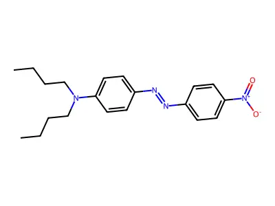 Benzenamine, N,N-dibutyl-4-[(1E)-2-(4-nitrophenyl)diazenyl]- structure