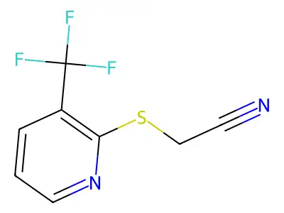 2-[3-(Trifluoromethyl)pyridin-2-yl]sulfanylacetonitrile structure