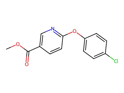 Methyl 6-(4-chlorophenoxy)pyridine-3-carboxylate structure