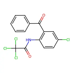 2'-Benzoyl-2,2,2,4'-tetrachloroacetanilide structure