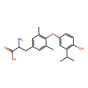 3,5-dimethyl-3'-isopropyl-L-thyronine structure