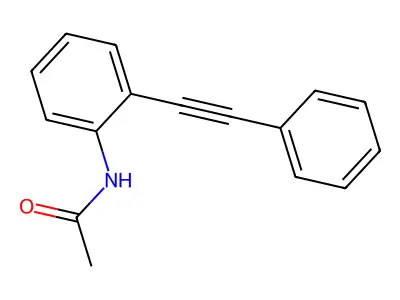 Acetamide, N-[2-(phenylethynyl)phenyl]- structure