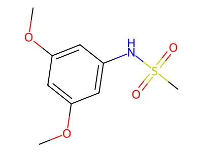 N-(3,5-dimethoxyphenyl)methanesulfonamide structure