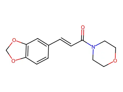 4-(3-(1,3-Benzodioxol-5-yl)-1-oxo-2-propenyl)morpholine structure