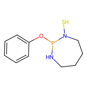 1,3,2-Diazaphosphepine, hexahydro-2-phenoxy-, 1-sulfide structure