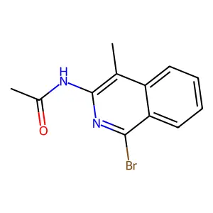 N-(1-Bromo-4-methyl-3-isoquinolinyl)acetamide structure