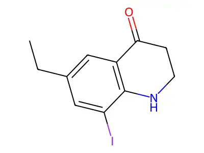 6-Ethyl-8-iodo-2,3-dihydro-1H-quinolin-4-one structure
