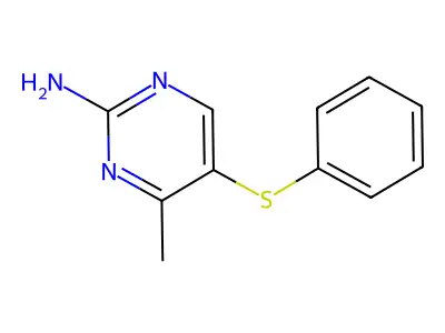 4-Methyl-5-(phenylthio)pyrimidin-2-amine structure