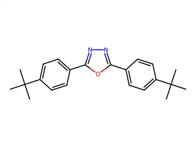 2,5-二(4-叔丁基苯基)-1,3,4-𫫇二唑 structure