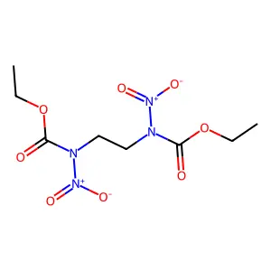 二乙基乙烷-1,2-二基双(硝基氨基甲酸酯) structure