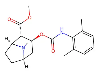 4-Pyrazolidinecarboxy-2',6'-xylidide, 1,2-diethyl- structure