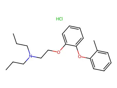 Phenetole, beta-dipropylamino-o-(o-tolyloxy)-, hydrochloride structure