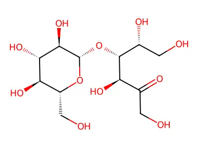 4-O-a-D-Glucopyranosyl-D-fructose monohydrate structure