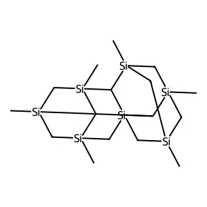 2H-1,5:8,12-Dimethano-3,6a,10-metheno-1,3,5,6a,8,10,12-heptasilaoctalene, dodecahydro-1,3,5,8,10,12-hexamethyl- structure