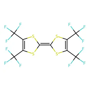 1,3-Dithiole, 2-(4,5-di-trifluoromethyl-1,3-dithiol-2-ylidene)- structure