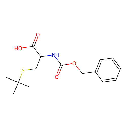 3-Tert-butylsulfanyl-2-(phenylmethoxycarbonylamino)propanoic acid structure