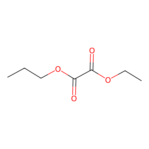 Oxalic acid, ethyl propyl ester structure