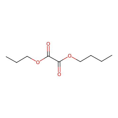 Oxalic acid, butyl propyl ester structure