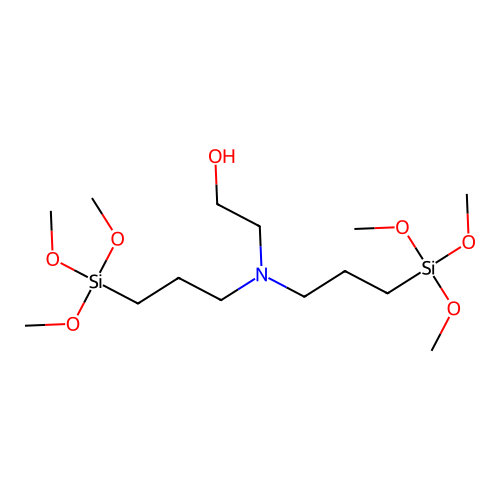 Ethanol, 2-[bis[3-(trimethoxysilyl)propyl]amino]- structure