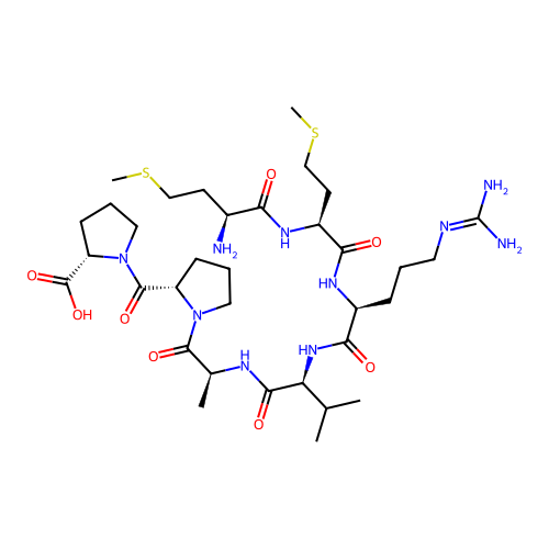 L-Proline, L-methionyl-L-methionyl-L-arginyl-L-valyl-L-alanyl-L-prolyl- structure